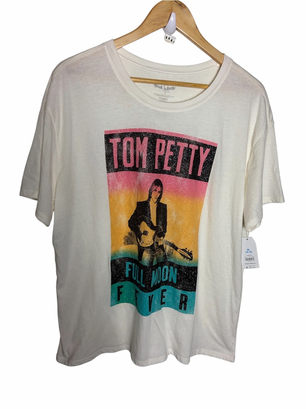 NWT Tom  petty Full moon fever sparkle graphic band T shirt
